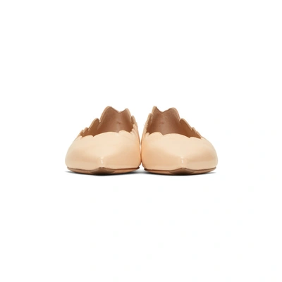 Shop Chloé Chloe Pink Pointed Lauren Ballerina Flats In 6h6 Pink