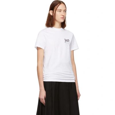 Shop Loewe White Bird T-shirt In 2100 White