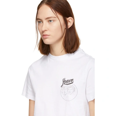 Shop Loewe White Bird T-shirt In 2100 White