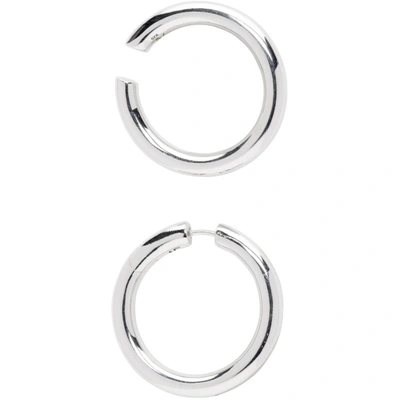 Shop Alan Crocetti Silver Loop Hole Set Earrings