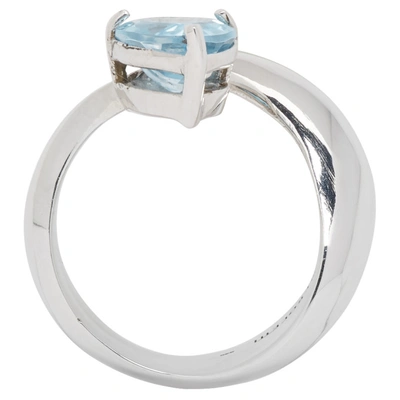 Shop Alan Crocetti Silver 104 Topaz Crystal Ring In Sky