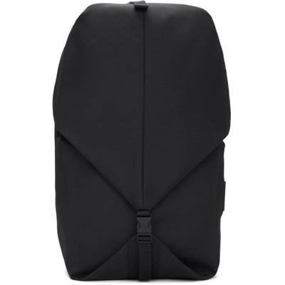 Shop Côte And Ciel Cote And Ciel Black Small Eco Yarn Oril Backpack