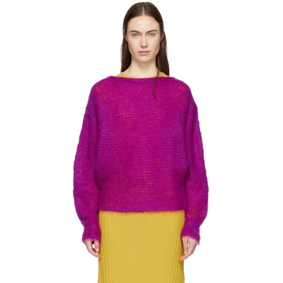 Shop Simon Miller Purple Mohair Fay Sweater In 82328 Bouga