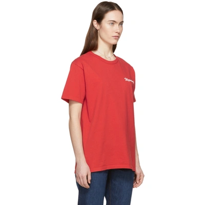 Shop Bianca Chandon Red Wyoming T-shirt
