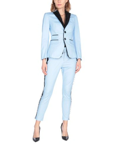 Shop Dsquared2 Suit In Sky Blue