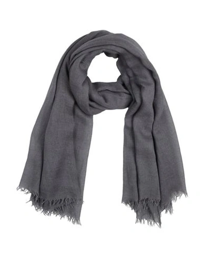 Shop Rick Owens Scarves In Grey