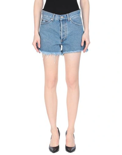 Shop Off-white &trade; Denim Shorts In Blue