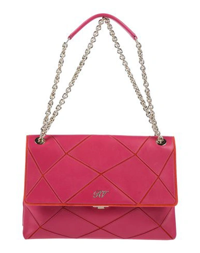 Shop Roger Vivier Shoulder Bag In Fuchsia