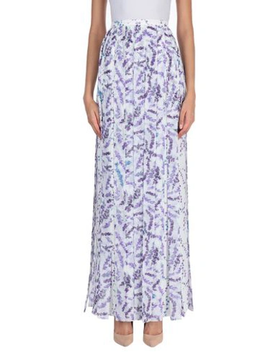 Shop Max Mara Long Skirts In Purple