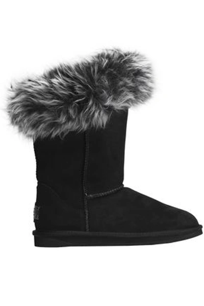 Shop Australia Luxe Collective Woman Foxy Shearling Boots Black