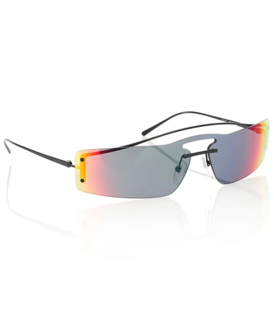 Shop Prada Runway Sunglasses In Black