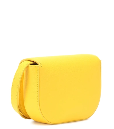 Shop Balenciaga Ville Day Xs Leather Shoulder Bag In Yellow
