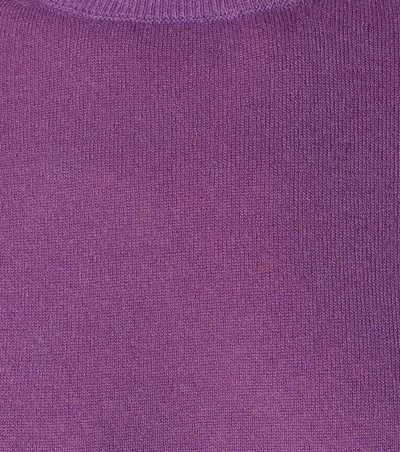 Shop Agnona Cashmere-blend Sweater In Purple