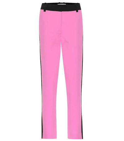 Shop Diane Von Furstenberg Robbie Wool Pants In Pink