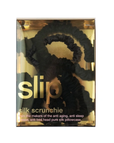 Shop Slip Silk Pure Silk Skinny Scrunchies, 6 Pack