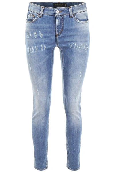 Shop Dolce & Gabbana Pretty Fit Jeans In Blu Scurissimo 1 (blue)