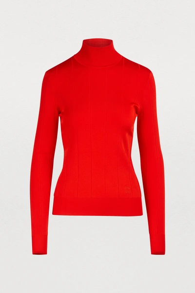 Shop Givenchy Turtleneck Sweater In Rouge Vif