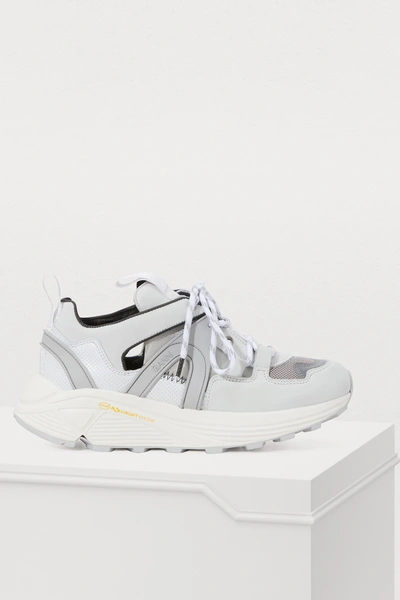 Shop Ganni Brooklyn Low Sneakers In Bright White