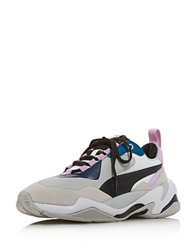 Shop Puma Women's Thunder Rive Droite Lace-up Sneakers In Deep Lagoon/orchid