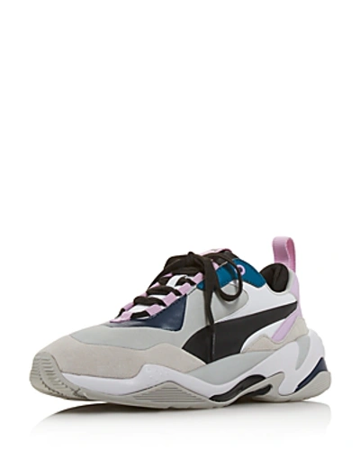 Puma Thunder Rive Colorblock Sneakers In Deep Lagoon/orchid