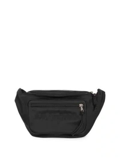 Shop Balenciaga Wheel Logo Belt Bag In Black