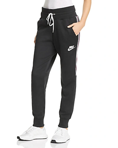Nike Side-stripe Drawstring Jogger Sweatpants In Black/ White | ModeSens