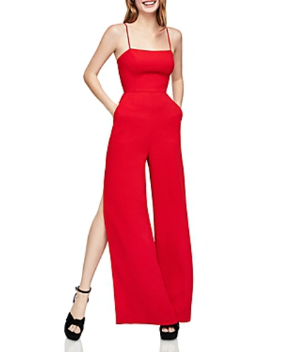 Bcbgeneration Side slit Wide leg Jumpsuit In Ribbon Red ModeSens