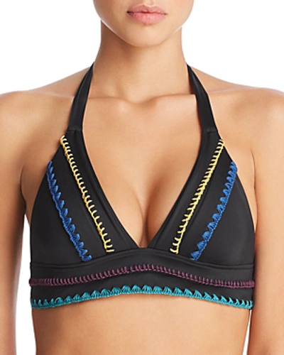 Shop Soluna Summer Dreams Halter Bikini Top In Black