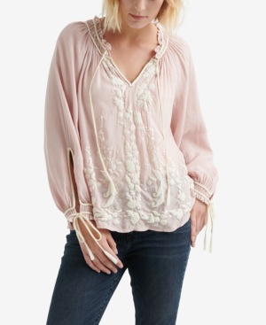 lucky brand peasant blouse