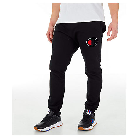 champion reverse weave chenille big c jogger