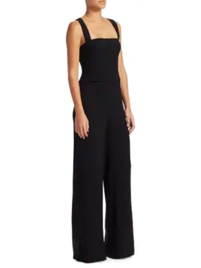 Shop Theory Rosina Bustier Jumpsuit In Black
