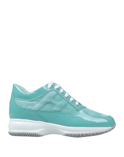 Shop Hogan Sneakers In Turquoise