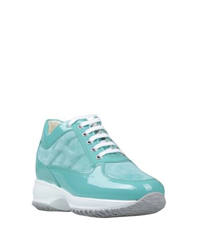 Shop Hogan Sneakers In Turquoise