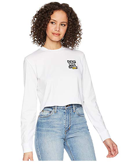 vans long sleeve white top