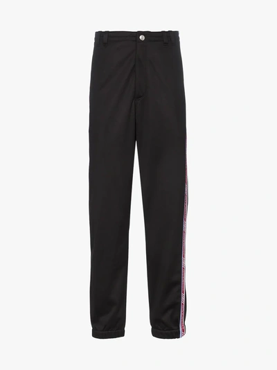 Shop Givenchy Stripe Sweatpants In Black