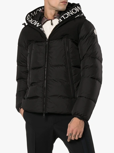 Moncler Montclar Hooded Padded Jacket In Black | ModeSens