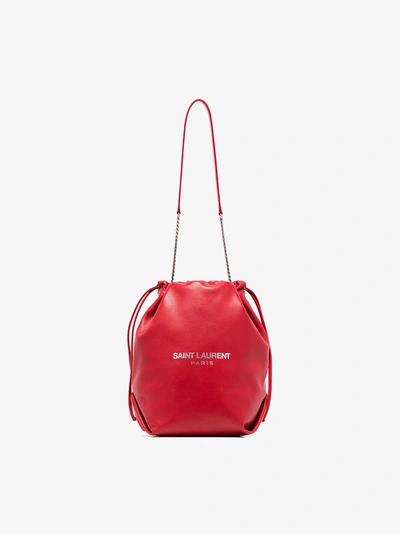 Shop Saint Laurent 'teddy' Handtasche In Red