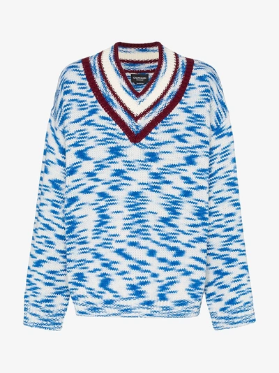 Shop Calvin Klein 205w39nyc Oversized-pullover In Multicolour