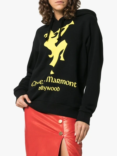 Shop Gucci Chateau Marmont Hoodie In 1226 Black