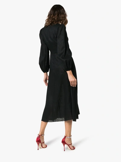 Shop Zimmermann 'wayfarer' Kleid In Black