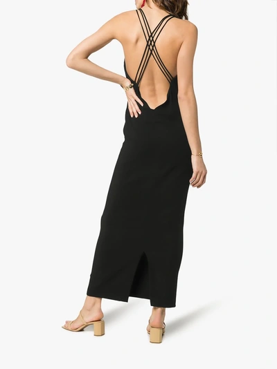 Shop Deitas Elena Crossover Back Strap Dress In Black