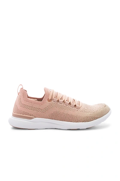 Shop Apl Athletic Propulsion Labs Techloom Breeze Sneaker In Rose Dust & Rose Gold & White