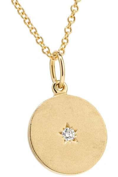 Shop Andrea Fohrman Full/ New Moon 18-karat Gold Diamond Necklace