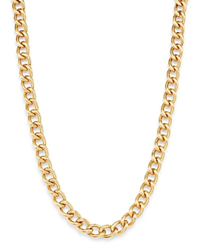 Shop Bloomingdale's 14k Yellow Gold Chain Link Collar Necklace, 17 - 100% Exclusive