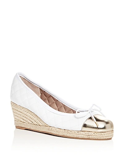Shop Paul Mayer Women's Just Quilted Espadrille Wedge Pumps In Te/orleans