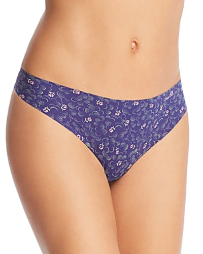 Shop Calvin Klein Invisibles Thong In Whimsical Floral