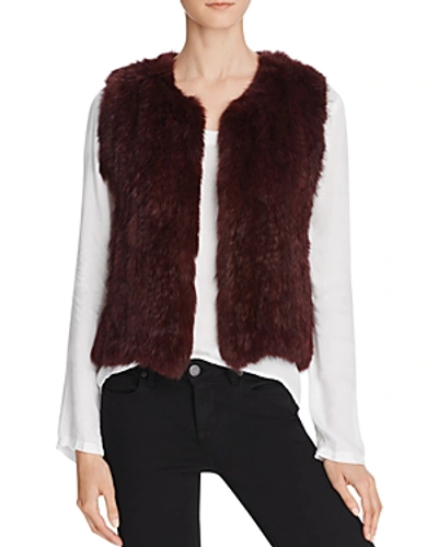 Shop 525 America Classic Fur Vest In Rootbeer