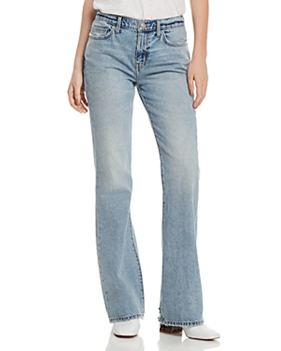 Shop Current Elliott Current/elliott The Jarvis High-rise Flared Jeans In Hartley