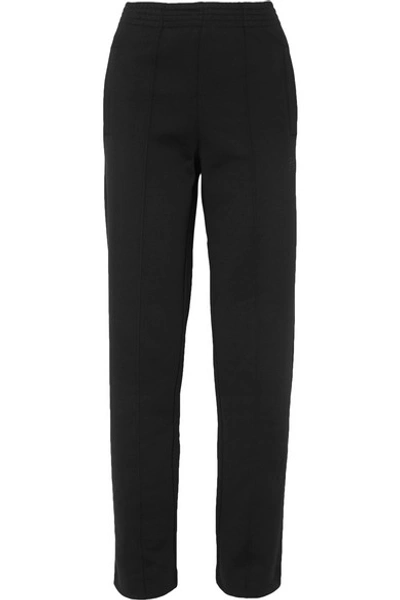 Shop Givenchy Embroidered Ponte Track Pants In Black