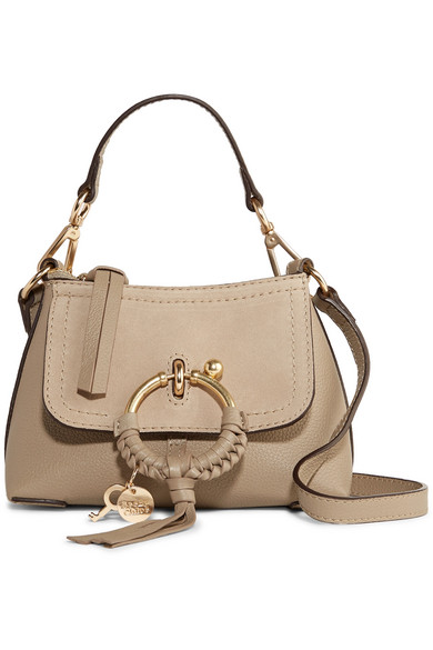 see by chloe textured leather shoulder bag